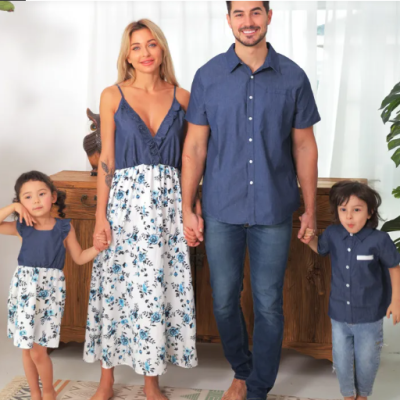 Parent-child matching family clothing set