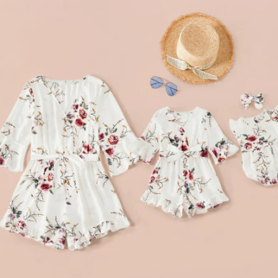 Family matching outfit for photoshoot