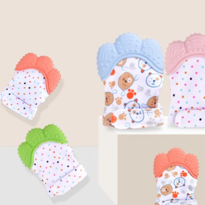 Anti-bite baby teething glove