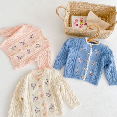 Soft warm baby girl coat for winter