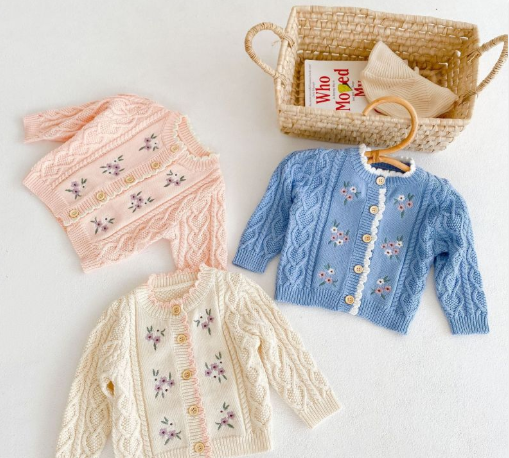Soft warm baby girl coat for winter