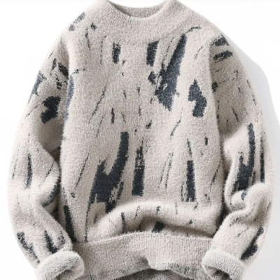 Men winter base layer sweater front view