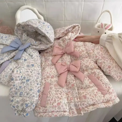 Cute warm baby winter coat for girls