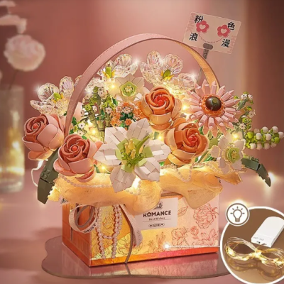 Hand-assembled creative building blocks for kids