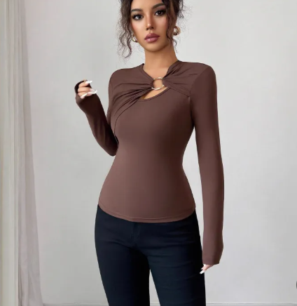 Metal trim women’s top