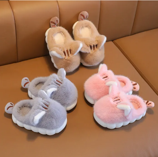 Soft cotton warm slippers