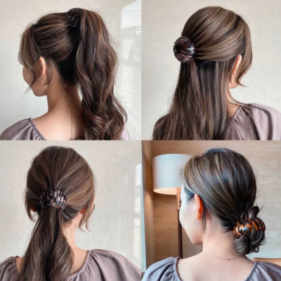 Stylish ponytail holder hair accessory