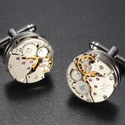 Luxury steampunk cufflink