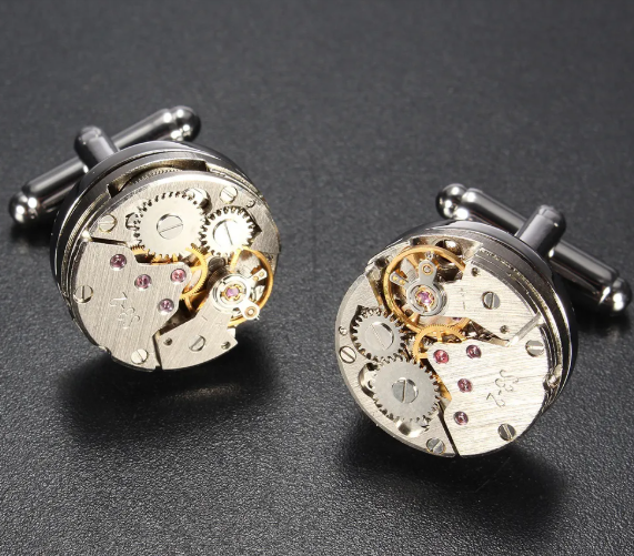 Luxury steampunk cufflink