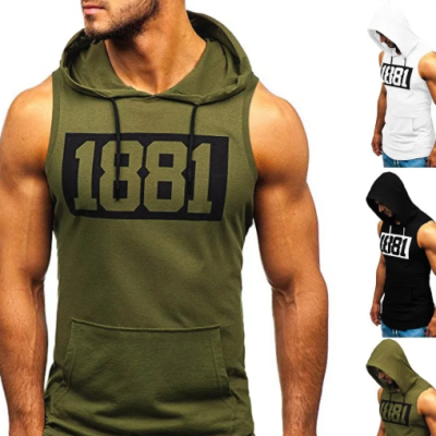 Men's sleeveless hoodie