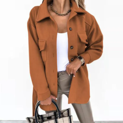Casual Single-Breasted Coat