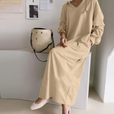 Fashion shirtdress sweater dress women soft knitted elegant casual winter outfit with relaxed fit