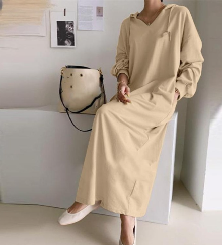 Fashion shirtdress sweater dress women soft knitted elegant casual winter outfit with relaxed fit