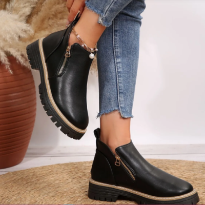 Winter Round Toe High Heel shoes