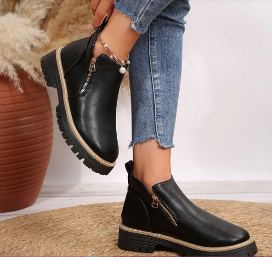 Winter Round Toe High Heel shoes